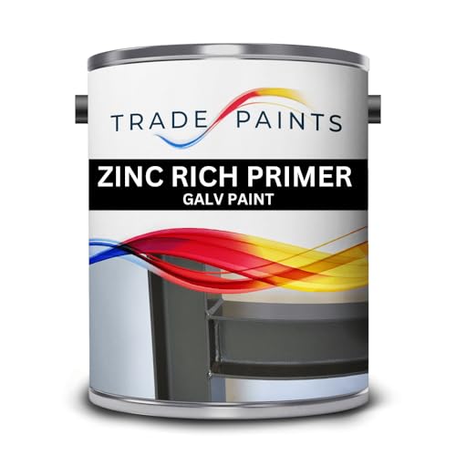 Trade Paints Zinc Rich “Galvafroid Equivalent” Primer Paint for Metal 1 Litre – Corrosion-Resistant, Anti-Rust Protective Coating – High-Performance Industrial Grade Metal Primer