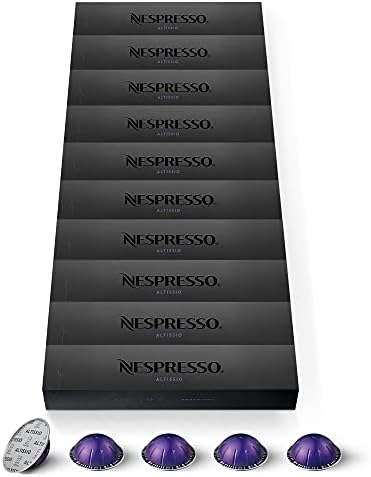 Nespresso Vertuo – 100 Altissio Coffee Capsules – Intensity 9 – For Espresso 40 ml – (10 Packs of 10)