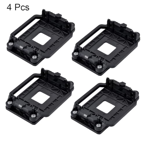 uxcell Soporte plástico para base de disipador de CPU AMD Socket AM2 AM3 AM2+ AM3+ 4 piezas negro miniatura 2