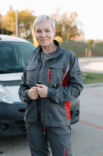BWOLF DRIFT Veste de Travail Homme Été Veste de Travail Homme Printemps Eté Automne Veste de Travail Ripstop avec de nombreuses poches, gris, XXL – vue 3