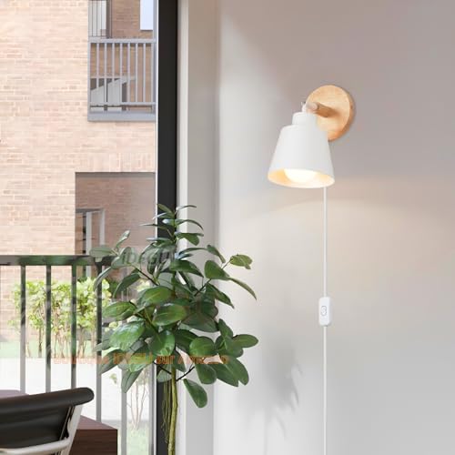 Lámparas de pared orientables E27 con enchufe e interruptor propio para optimizar el espacio 2