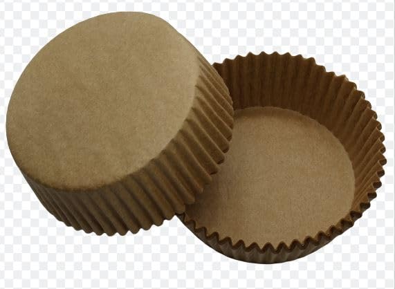 Weststone 100pcs cups 3-1/2" diameter x 1-1/4" depth For Cake Pops or Candy Apple - Candy Cups (Brown-Candy Cups)