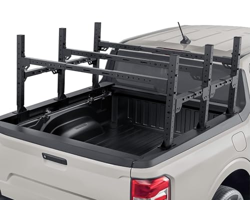 EYOUHZ Universal Ladder Bed Racks Compatible with Tacoma/Silverado/Ford F-Series/Ram/JT/Tundra/Sierra/Titan/Frontier/Colorado/Canyon/Ranger/Maverick Adjustable Heavy Duty Cargo Carrier Truck Rack