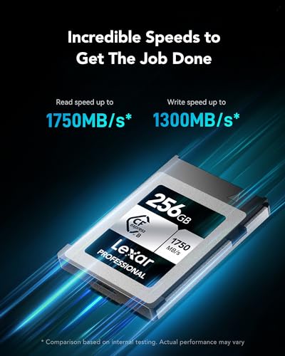 Carte CFexpress 256Go Lexar Professional CFe Type B pour reflex de haute performance