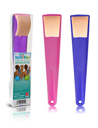 Aplicador de crema BackBliss, fácil alcance de la espalda Rosa/Púrpura