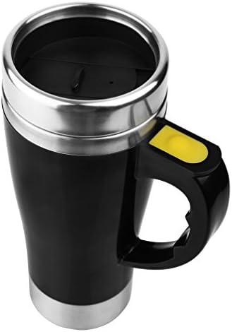 Self Stirring Coffee Mug Cute Stainless Steel Automatic Electric Mixing Cup Customized Logo Black 15.2oz