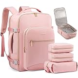 LOVEVOOK Travel Backpack Women, Carry On Backpack as Personal Item Flight Approved, TSA 17.3inch Lap
