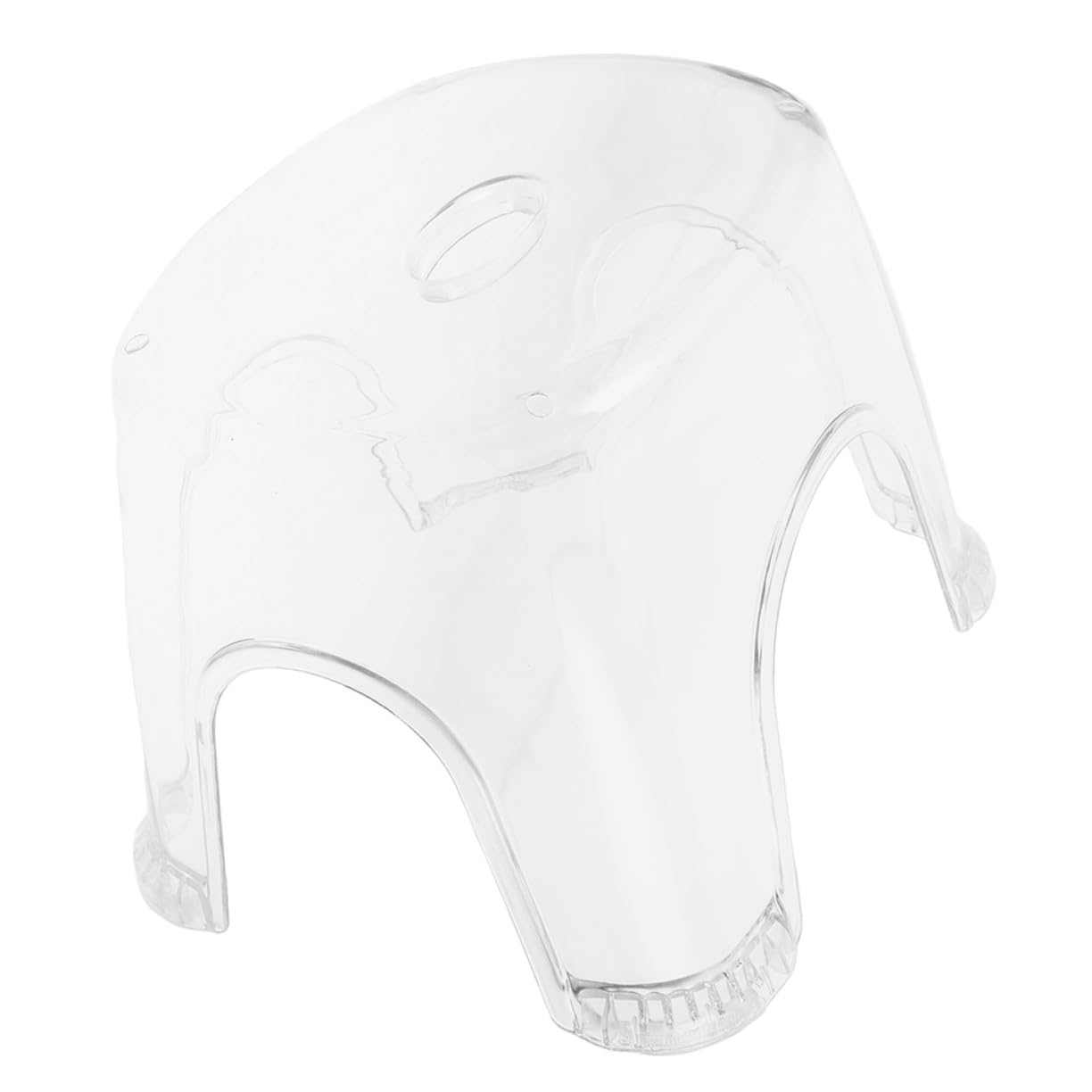 Tabouret de bain antidérapant au design ergonomique transparent et léger