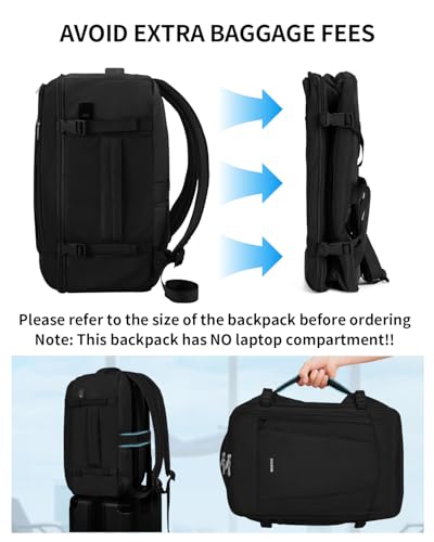 Mochila de viaje ECOHUB 17 pulgadas negra con puerto USB miniatura 6