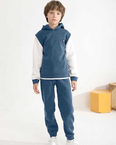 Boys Clothes Kids Boys Sweatsuit Fall Winter Hooded Tracksuit Sweatshirt Outfits Set Boy Clothes Size 7-144