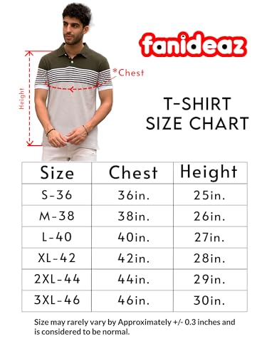 Image of fanideaz Branded Mens Half Sleeve Cotton Striped Polo T-Shirt for Mens || Polo Tshirt for Men || Branded Tshirt for Men