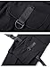 DUDHUH Cargo Pants for Men Techwear Hip Hop Harem Pants Streetwear Fashion Men’s Tactical Track Jogger Pants Black