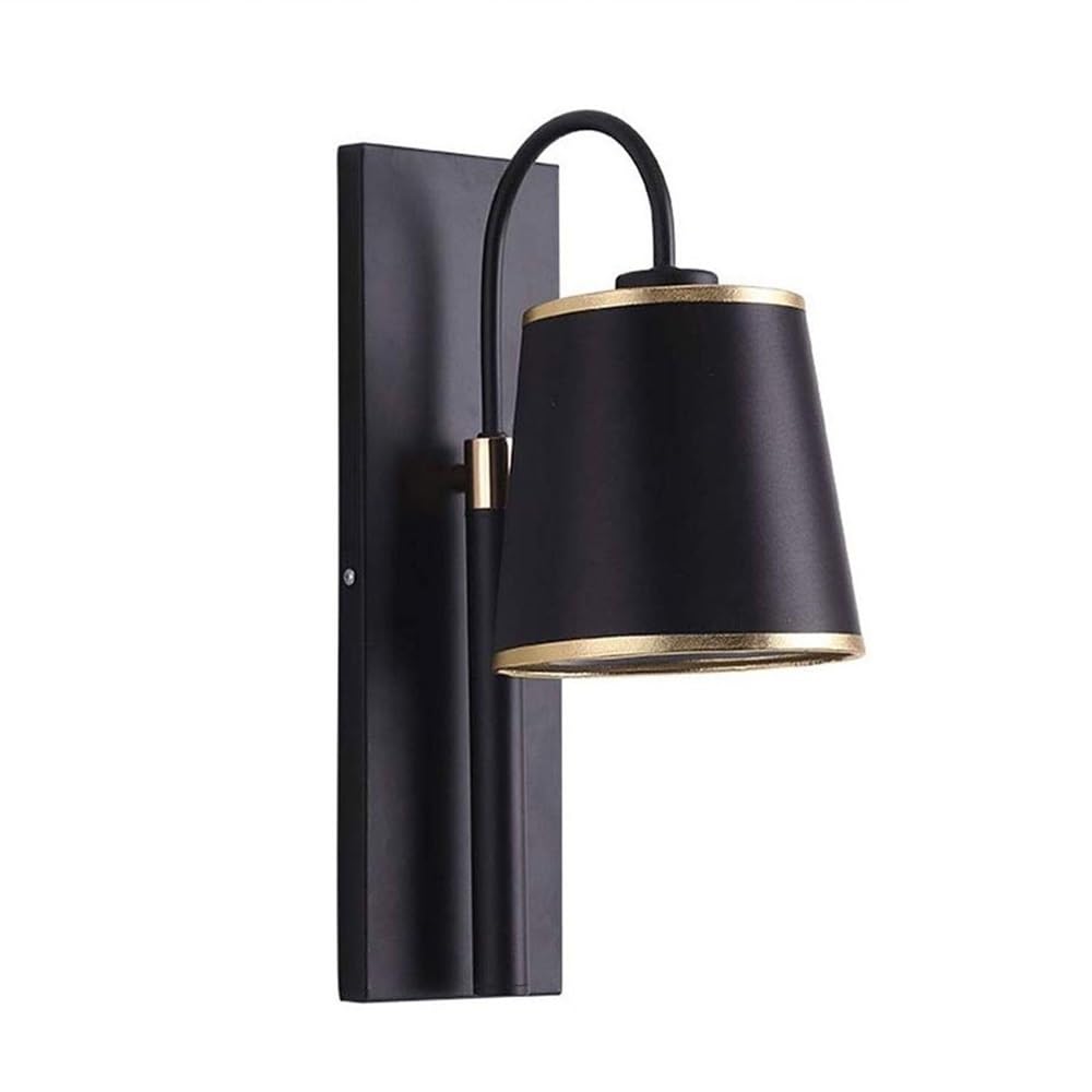 HXYSXHJUO Modern Headboard Living Room Wall Lamps & Sconces Nordic Black Creative Mount Light Fixtures E26/E27 Base Corridor Lighting for Bedroom Home Decor