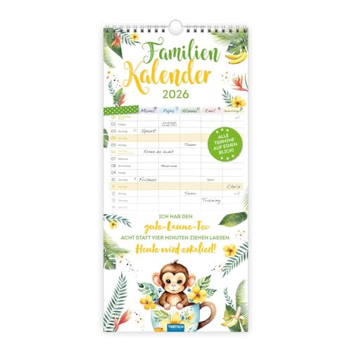 TRÖTSCH - Familienkalender Spruchreif 2026: Wandkalender