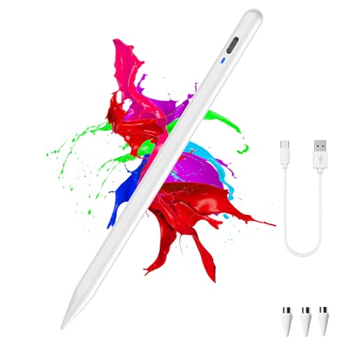 Image of Stylus Pen for Touchscreen for iOS /Android, iPhone Stylus Pen Fine Tip, High-Precision Tablet Pencil for Android /Samsung /Mi /Huawei /Vivo /Lenovo and Other Android Smartphone and Tablet-White