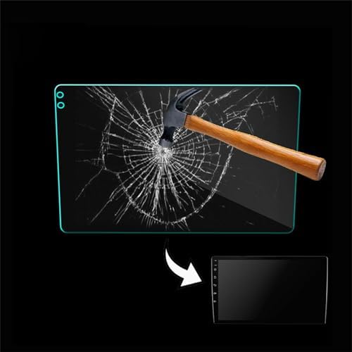 Car Navigation Screen Protector, Anti Glare Anti Fingerprint Tempered Glass Film with Cleaning Kit, 10 Inch Navigation Protector for Drivers SUVs Sedans Trucks and Daily Commutes