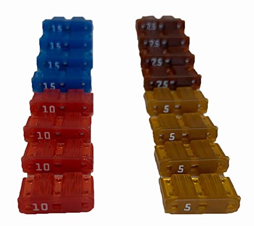 Truck Upfitters 250 pc Assorted Automotive Blade Fuse Kit for Cars, Trucks, RVs, Trailers, and SUVs. Compatible with 6 Most Common Blade Fuses, incl Maxi, Medium, Mini, Lo-Pro Mini, Micro2 & Micro3