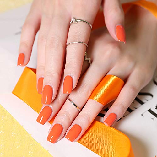 Venalisa Gel Nail Polish, 12Ml Classic Orange Color Soak Off Uv Led Nail Gel Polish Nail Art Starter Manicure Salon Diy At Home, 0.43 Oz #TOP1