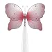 The Butterfly Grove Emily Butterfly Curtain Tieback for Baby, Pink Carnation, Small/5" x 4"