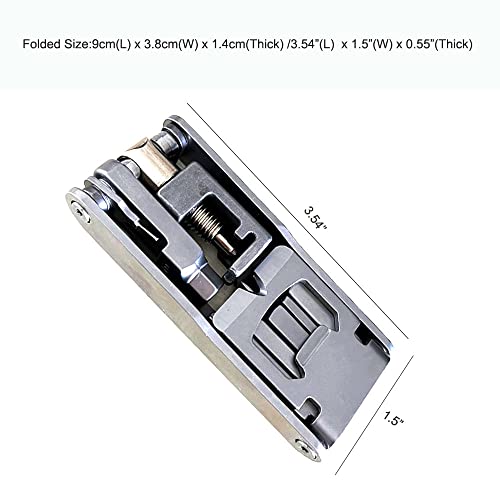 Foldable Multitool Multifunctional Bike Repair Emergency Handy Tool With Wrench Chain Breaker Screwdrivers And Nylon Sheath #TOP1