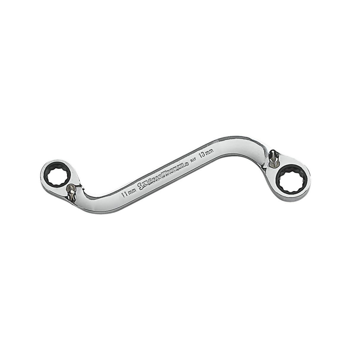 Clé à cliquet 11x13 mm réversible double box 85224 pour serrage précis