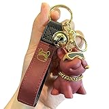 Facile da appendere: divertente portachiavi con animali con anello in metallo e clip per appendere, facile da appendere, può essere facilmente appeso a chiavi della macchina, borse, zaini, borse, giocattoli, alberi di Natale.