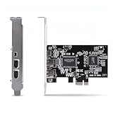 【funziona con】 Funziona con vari tipi di dispositivi FireWire 800 (1394b) e 1394A incluso disco rigido portatile, videocamera DV, fotocamera digitale, unità CD-RW / DVD-ROM e altri dispositivi audio / video.it consente 2 computer di impostare Firewire Lan.