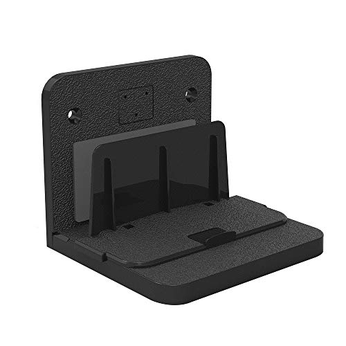 Adjustable Universal Small Device Wall Mount, YIHUNION Bracket for Android Apple TV Box Cable Digital Media Players Modems Router Streaming Media Devices Hard Driver (Black)