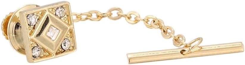 Tie Fixing Pins Business Tie Clips Decorative Men's Shirts Tie Buckle Lock Buckle Buckle Brooch (Argento Talla ?nica)