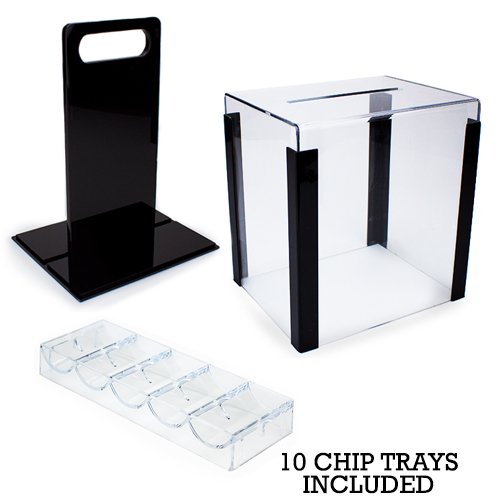 Claysmith Gaming 1000-Count 'The Mint' Poker Chip Set In Acrylic Case, 13.5Gm #TOP2