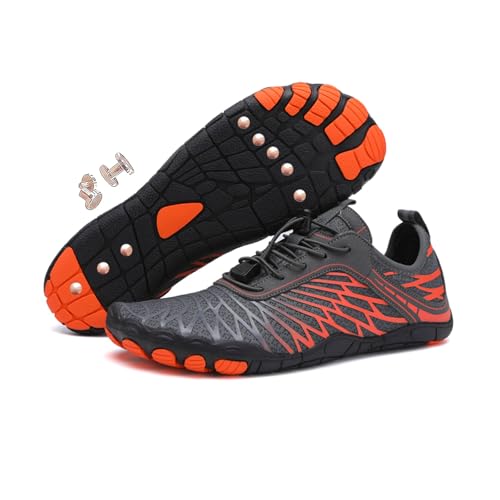 Grounding Shoes with Copper for Women Men, with 5 Pure Copper Solid Rivets, Hike Wide Toe Barefoot Shoes Women Men