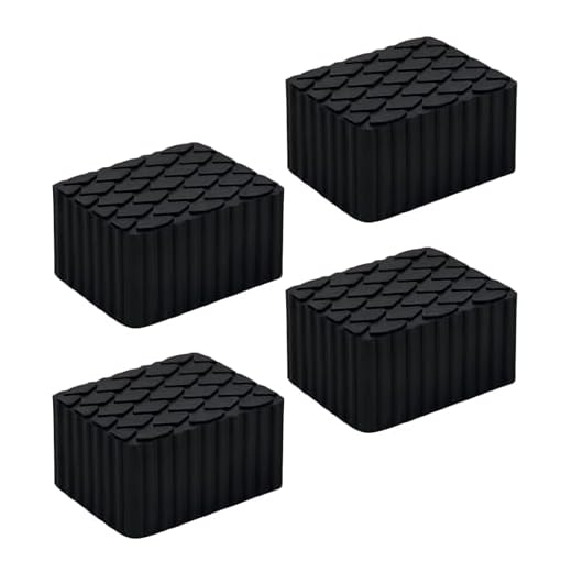 Solid Rubber Auto Lift Pads Set