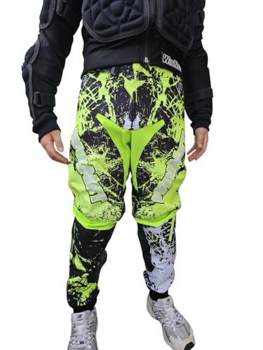 WinNet Pantaloni per Bambino Bimbo da Moto Cross Enduro Quad BMX (IT, età, 10 Anni, Regular)