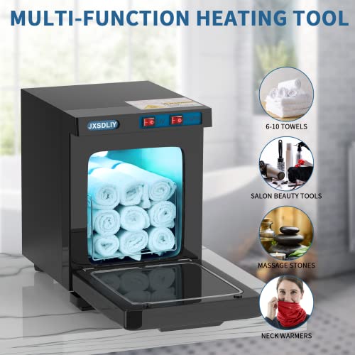 Jxsdliy Mini 5L Small Hot Towel Warmer For Spa Home Salon Esthetician 2-In-1 Personal Hot Towel Cabinet Spa Towel Warmer For Facials, Fast Heating Towel Heater Towel Steamer #TOP2