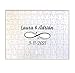 Didart Handmade Libro de visitas Boda. Puzzle 100 piezas madera. Con marco. Personalizado. Modelo INFINITO. Libro de invitados boda. Sello a juego disponible. Hecho en España