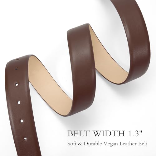 XZQTIVE Western Belt for Women, Cowgirl Country Leather Belt, Vintage Modern Rodeo Belt for Jeans Pants Dresses4
