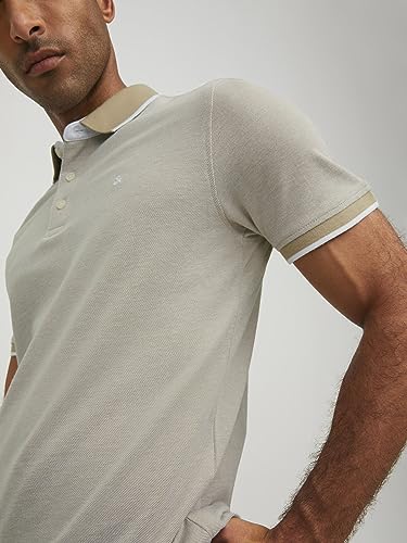 Jack & Jones Herren Jjepaulos Noos Polo Shirt, Crockery, XS EU 6