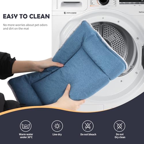 IEUUMLER Dog Bed Mat, Dual Purpose Washable Cushion, Soft Premium Plush Dog Crate Mat - Image 2