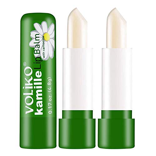 Chamomile Mild Repair Lipstick,Power-Full Plump Lip Balm,Moisturizing and Repairing Lips to Prevent Chapped Lips,Pack of 2
