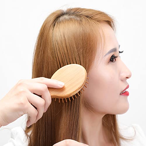 Sofmild Mini Travel Bamboo Hair Brush for Women/Men/Kids - Anti-Static Small Travel Size Detangler Brush for Purse, Pocket, backpack