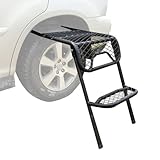 Tragbarer Picknicktisch aus Autoreifen, Campingtisch mit Reifentisch, leichter Esstisch for den Außenbereich, Campingtisch mit Aluminiumreifenschreibtisch, höhenverstellbar, for Wohnmobil-Camping