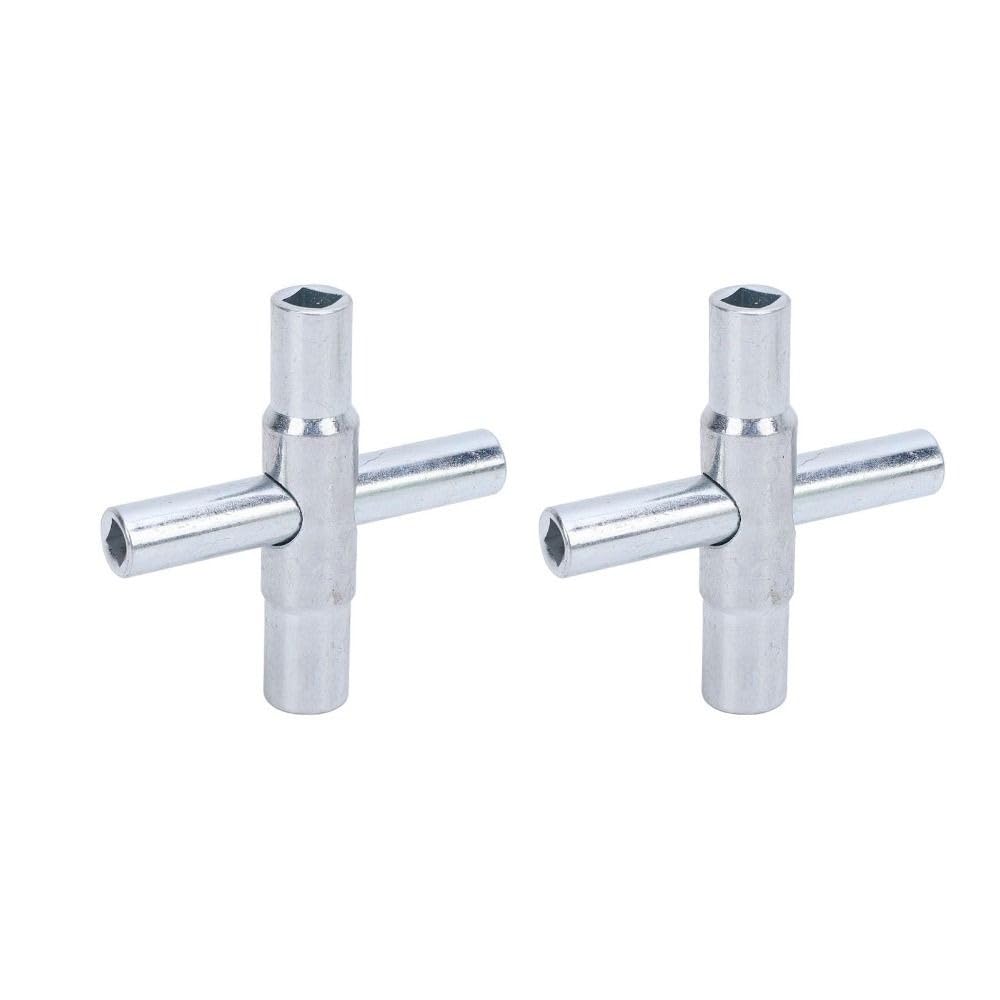 Clé cruciforme pour robinet d'eau et compteur électrique à ouverture multi-empreinte