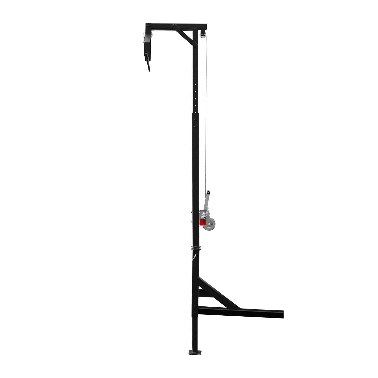 siohdagu Vehicle Mounted Hand Lift, 600lbs with Extension Pole 360 Rotation, Heavy Lap Deer Lifter, Height Adjustable