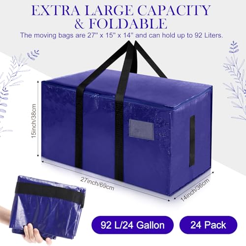 Bolsas de mudanza impermeables para organizar el maletero y proteger ropa de cama pack de 24 3