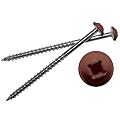 Mid America Painted Screws for Vinyl Shutters 027 Burgundy Red Bag of 12