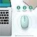 TECKNET Wireless Mouse for Laptop, 2.4G Quiet Computer Mouse with USB Receiver, 4 Buttons Portable Cordless Mice for Chromebook, Laptop, PC, Mac, 800/1200/1600 DPI - Mint Green