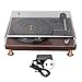 Produktbild ciciglow Bluetooth-Plattenspieler, MDY-1305A Vinyl-Plattenspieler, 3 Geschwindigkeiten, Holz, USB-Bluetooth-Plattenspieler, Phonograph mit Eingebauten Stereolautsprechern und Staubschutz,(EU-Stecker)
