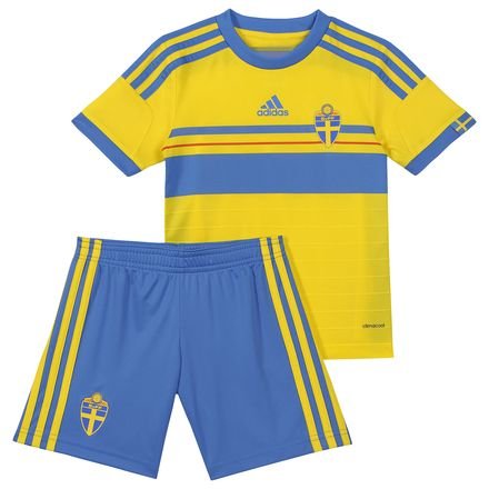 adidas Schweden Minikit/Trikot Set Home 2013/14 Kindergröße (98)