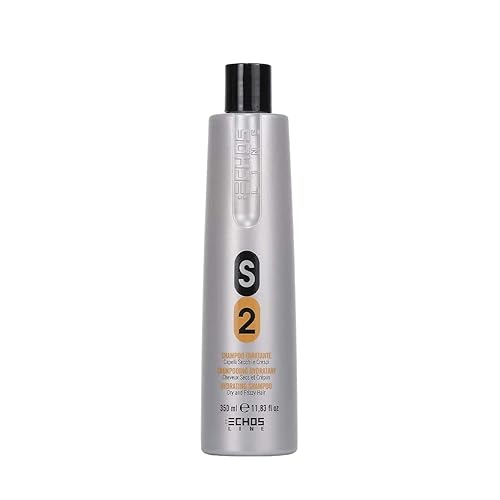 Echos Line S2 Champú Hidratante Cabello Seco y Frizzy 33.8 Oz Libres Brillo Rellenador Labios Estrellados 0.0 fl oz