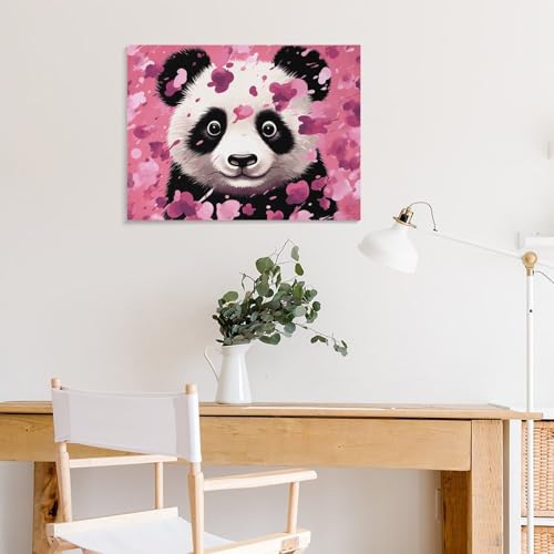 Panda rose décoration murale de Noël pour salon - 8